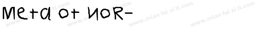 META ot nor字体转换
